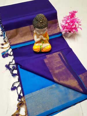 Uppada Tripura Silk Half and Half Saree