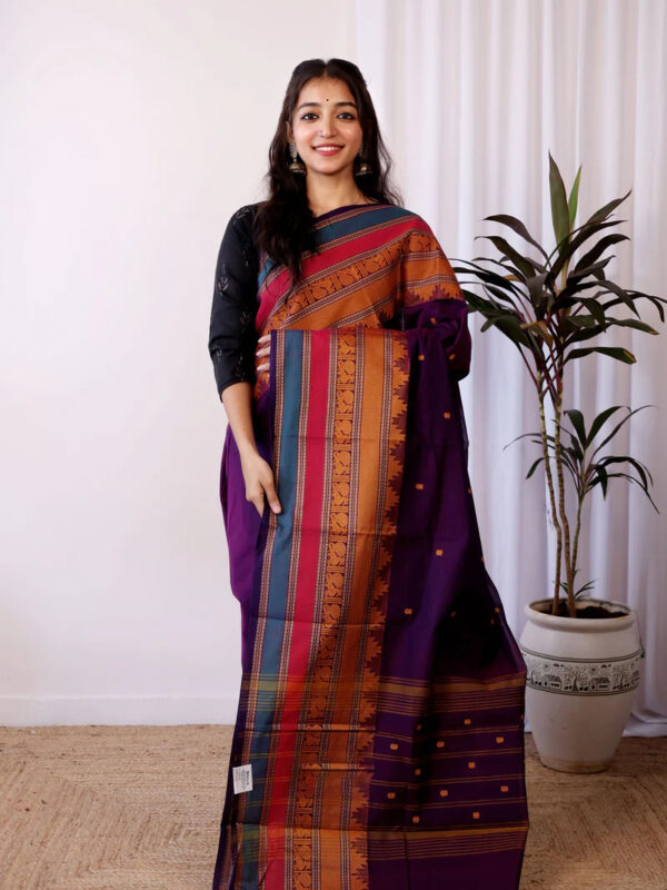 Violet – Chettinad Cotton Saree
