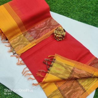 Pure handloom tripura silk cotton saree